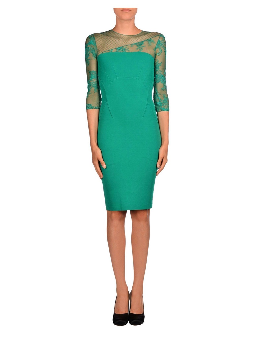 BLUMARINE Green Jersey Bodycon Dress S